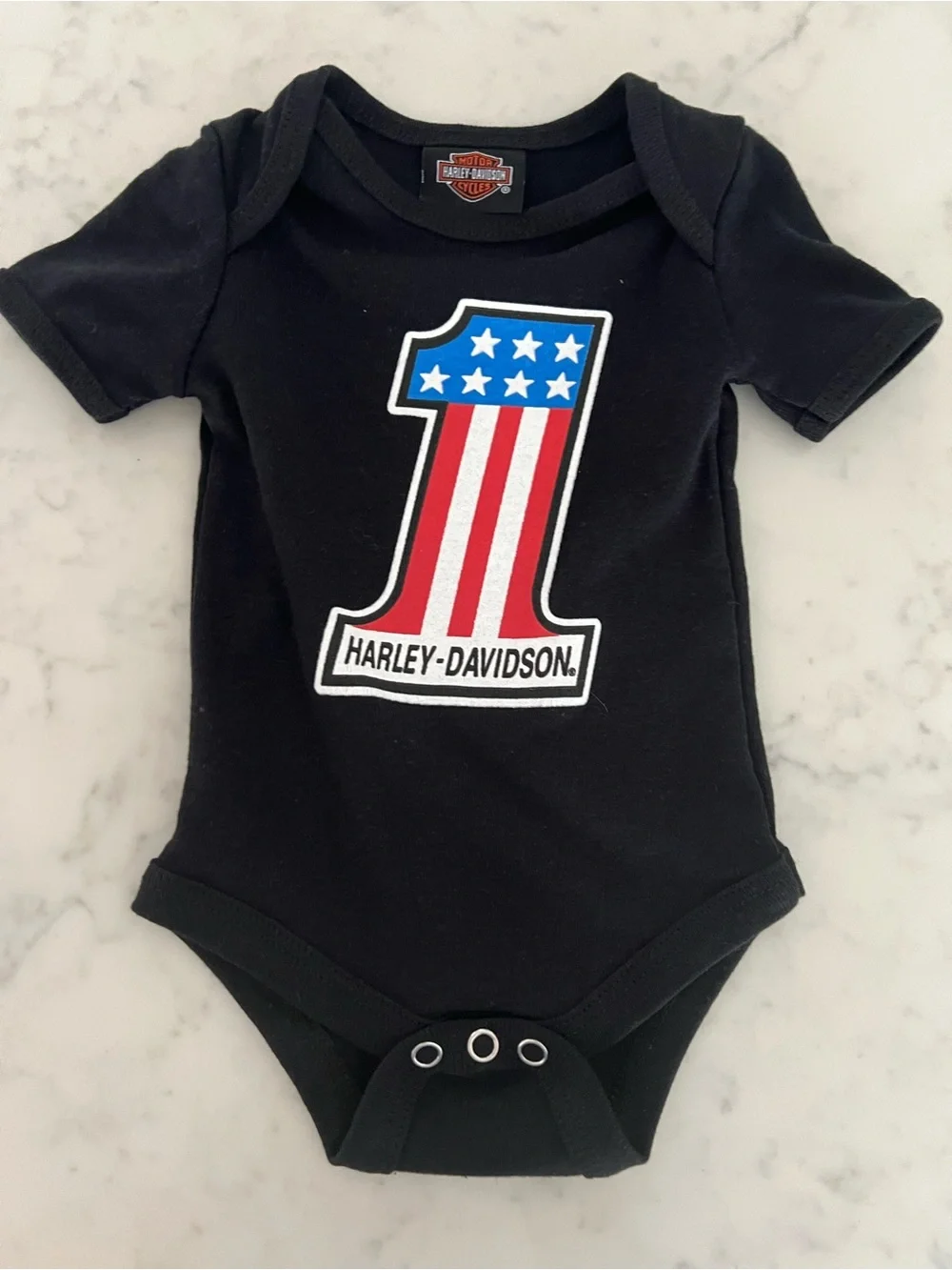 Harley Davidson motorcycles Set of 4 Onsies Bodysuits Infant Boys 0/3 Months